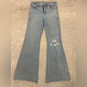 American Eagle Outfitters Light Blue Flare Jeans